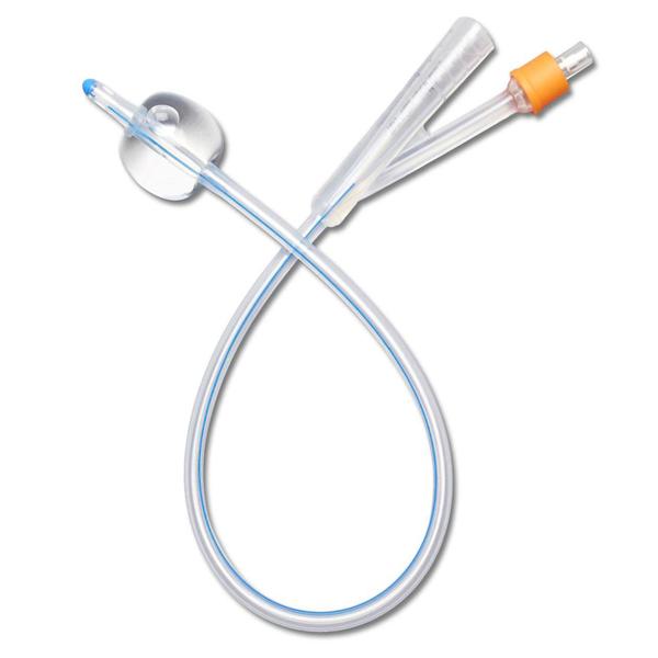 Catheter Foley 24Fr 30cc Firm Tip 100% Silicone 2-Way 10/Case